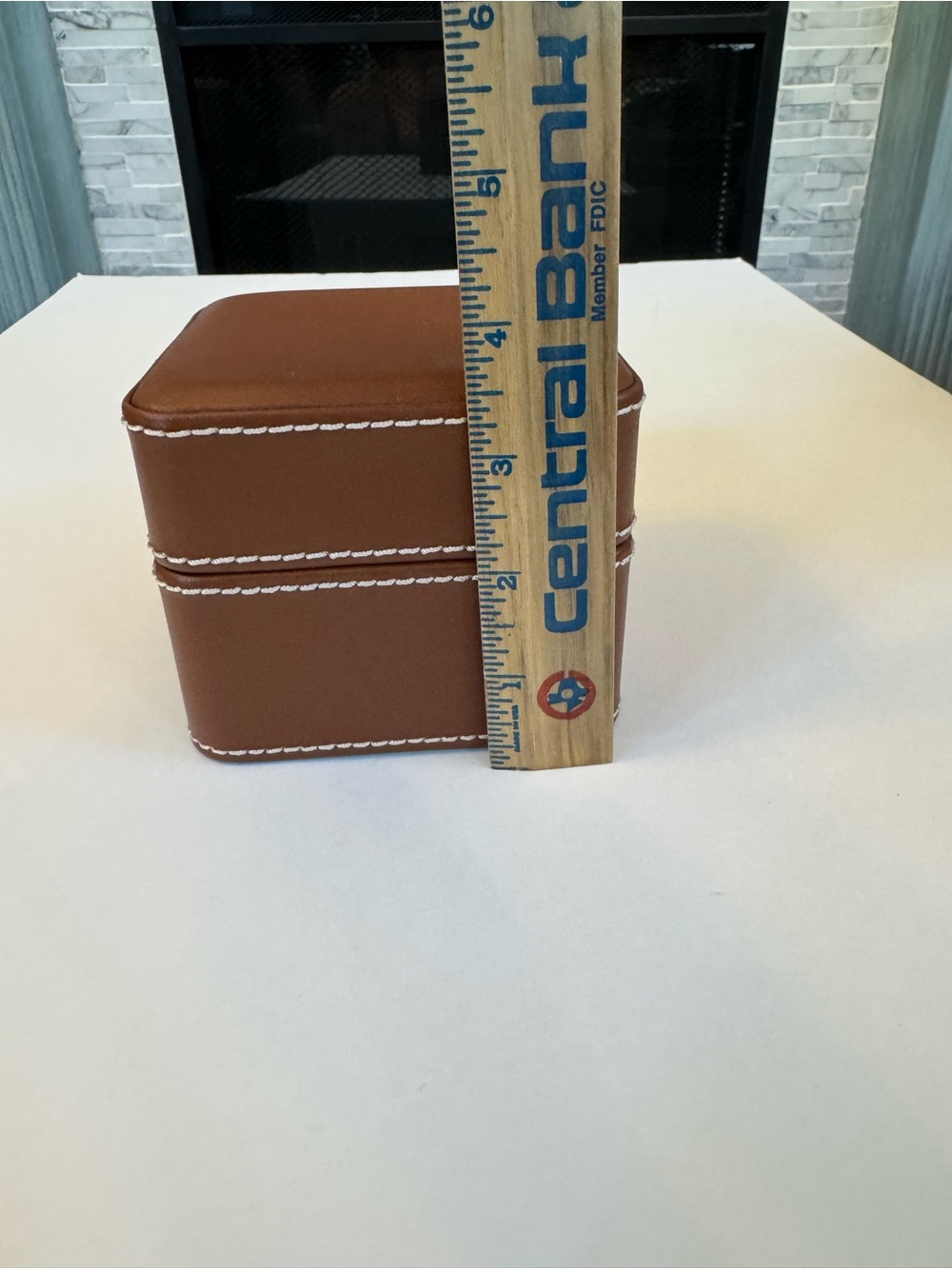 Shinola Detroit Brown Leather Empty Watch Box - Picture 2 of 5